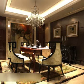 Restaurant Hanging Picture Interior V1 3d model