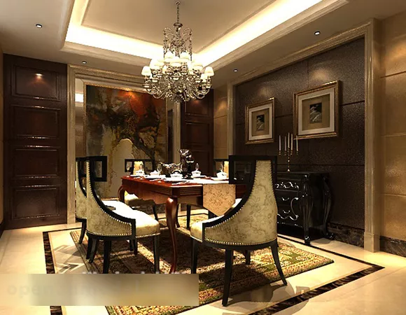 Chinese Picture Bamboo Frame 3d model