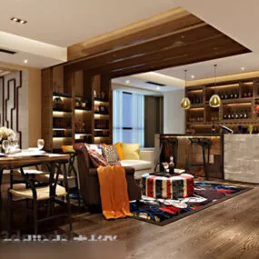 Dining Table Interior 3d model