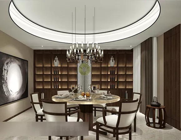 Restaurant Chandeliers Interior V3 3d model Restaurant Chandeliers Interior V3 3d model