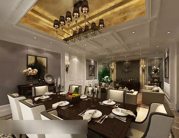 European Restaurant Interior V7 3d model European Restaurant Interior V7 3d model