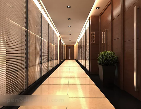 Corridor Interior V2 3d model Corridor Interior V2 3d model