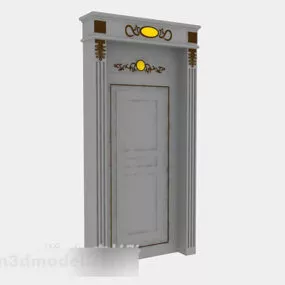European Wooden Door V3 3d model