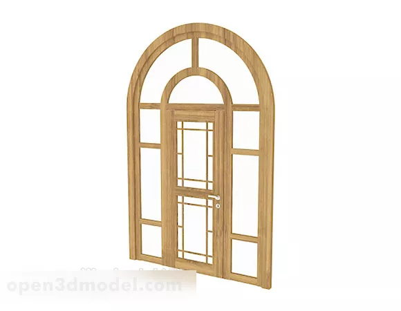 European Style Door V2 3d model European Style Door V2 3d model