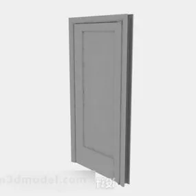 Gray Wooden Door V3 3d model