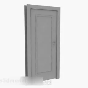 Gray Wooden Door V5 3d model