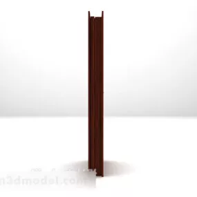 Brown Wooden Door V4 3d model