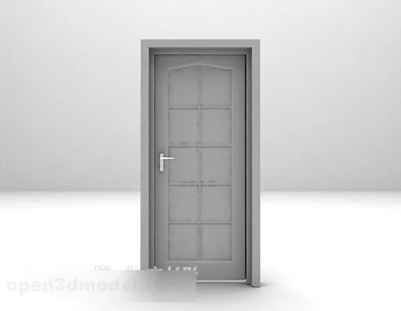 Wooden Door V3 3d model Wooden Door V3 3d model