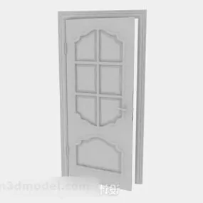 Gray Wooden Door V7 3d model
