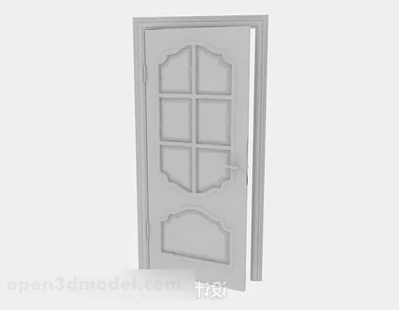 Gray Wooden Door V7 3d model Gray Wooden Door V7 3d model