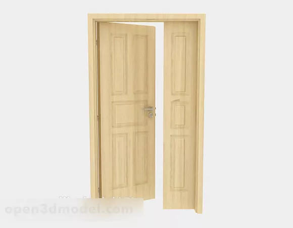 Wooden Door V4 3d model Wooden Door V4 3d model