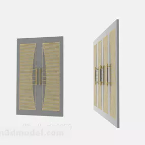 Wooden Door Recommended V2 3d model