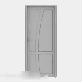 Gray Wooden Door V10 3d model