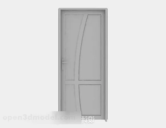 Gray Wooden Door V10 3d model Gray Wooden Door V10 3d model