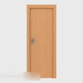 Solid Wood Simple Room Door V1 3d model