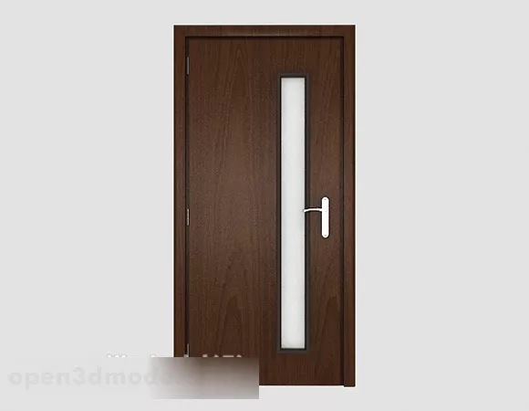 Simple Home Solid Wood Room Door V1 3d model Simple Home Solid Wood Room Door V1 3d model