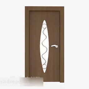 Apartment Wood Door Design 3d model