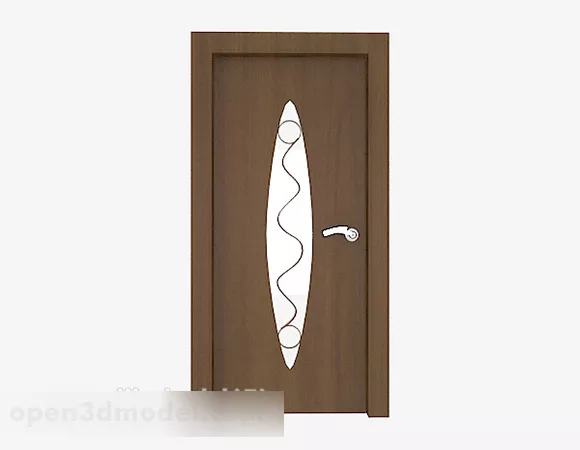 Apartment Wood Door Design 3d model Apartment Wood Door Design 3d model