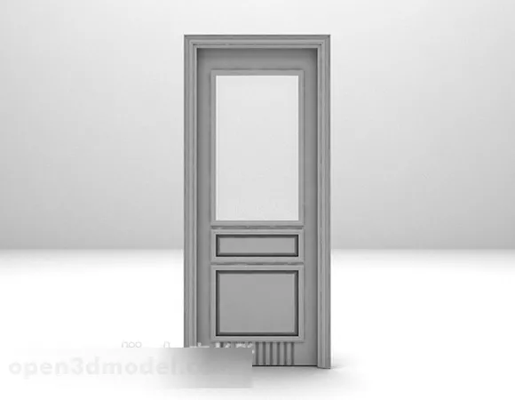 Wooden Door V8 3d model Wooden Door V8 3d model