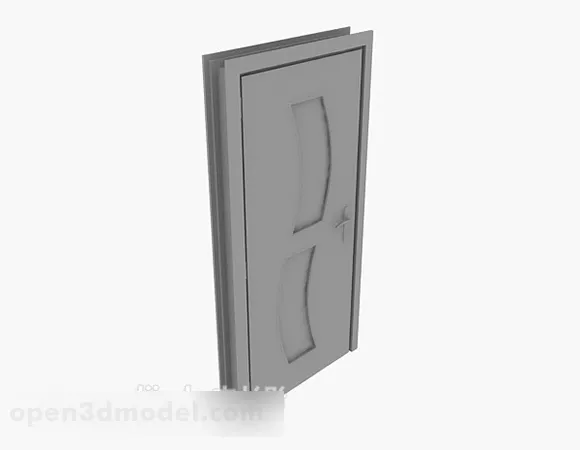 Wooden Door Design V1 3d model Wooden Door Design V1 3d model
