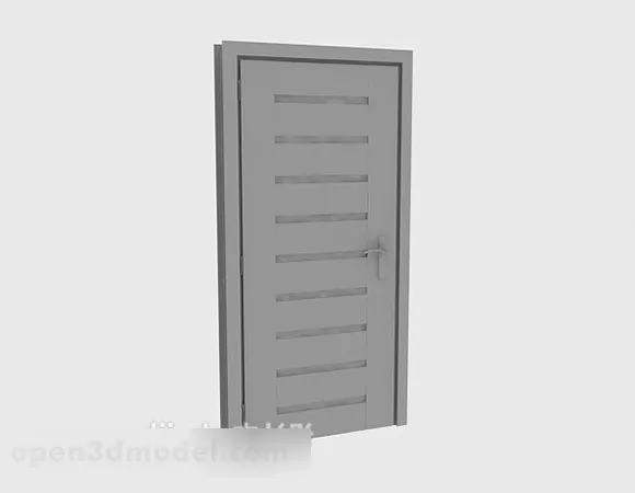Simple Wooden Door V5 3d model Simple Wooden Door V5 3d model