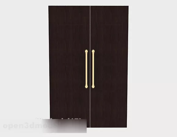 Simple Wooden Door V6 3d model Simple Wooden Door V6 3d model