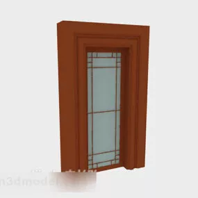 Solid Wood Door V2 3d model