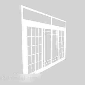 White Wooden Door V5 3d model
