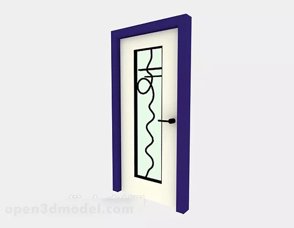 Wooden Door V16 3d model Wooden Door V16 3d model