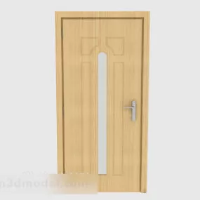 Home Simple Solid Wood Door V1 3d model