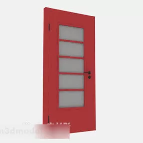 Modern Wooden Door V1 3d model