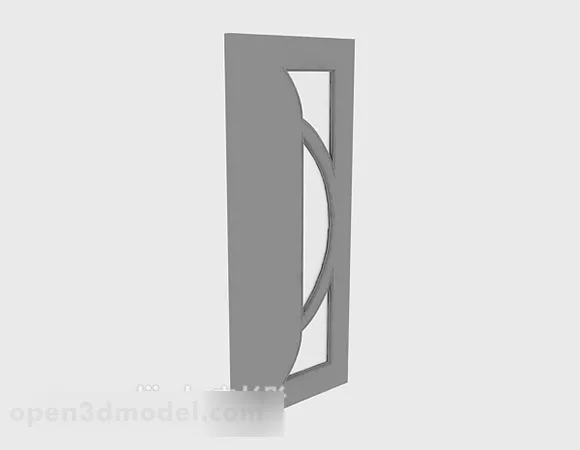 Modern Solid Wood Door V1 3d model Modern Solid Wood Door V1 3d model