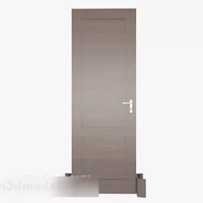 Modern Solid Wood Door V2 3d model