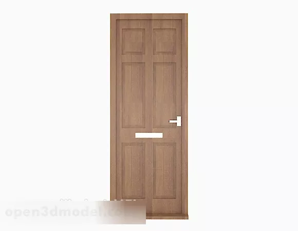 Simple Modern Solid Wood Door V1 3d model Simple Modern Solid Wood Door V1 3d model