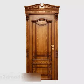 Classic Wood Door 3d model