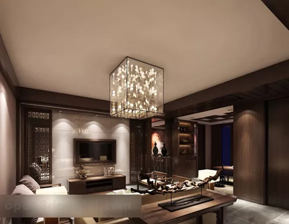Living Room Ceiling Lamp Interior V1 3d model Living Room Ceiling Lamp Interior V1 3d model