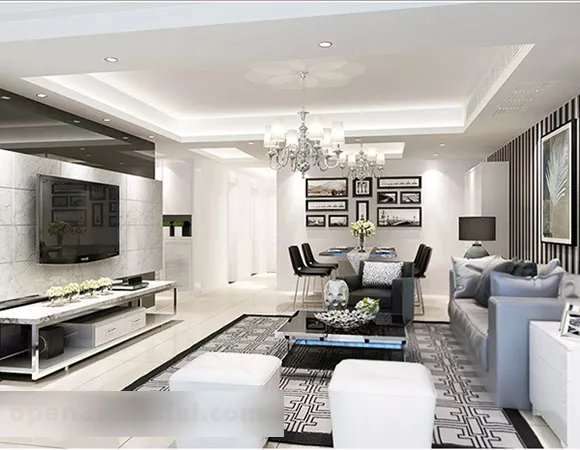 Living Room Interior V17 3d model Living Room Interior V17 3d model