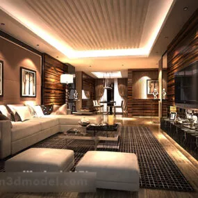 Combination Sofa Interior 3d model