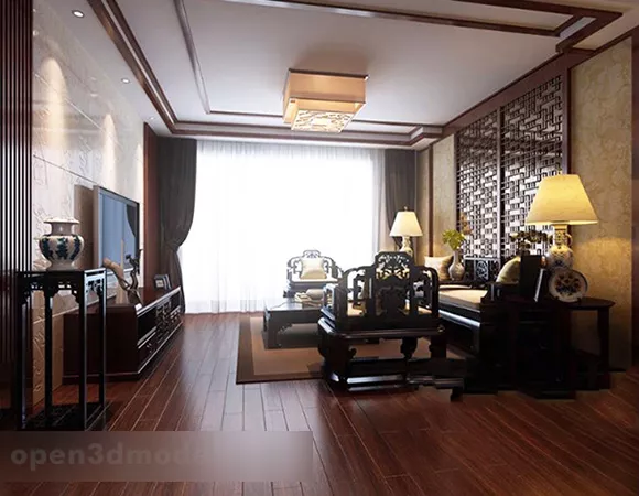 Living Room Ceiling Lamp Interior V2 3d model Living Room Ceiling Lamp Interior V2 3d model