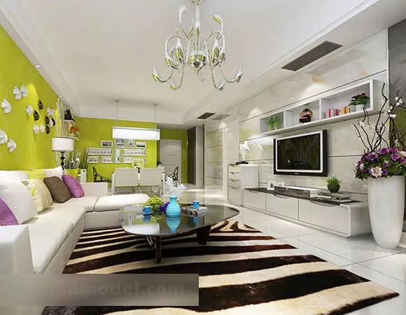 Modern Living Room Coffee Table Interior V1 3d model Modern Living Room Coffee Table Interior V1 3d model