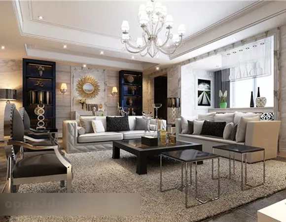 Living Room Coffee Table Interior V1 3d model Living Room Coffee Table Interior V1 3d model