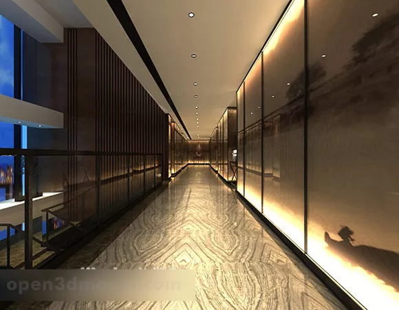 Restaurant Private Room Ceiling Interior V1 3d model Restaurant Private Room Ceiling Interior V1 3d model