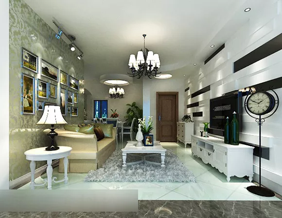 Modern Living Room Lamps Interior V1 3d model Modern Living Room Lamps Interior V1 3d model