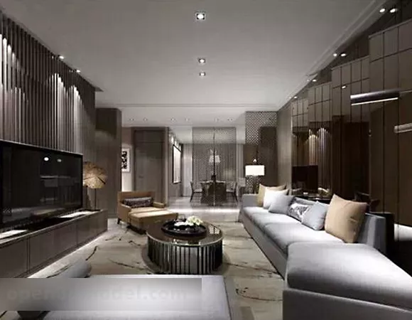 Home Living Room Interior V5 3d model Home Living Room Interior V5 3d model