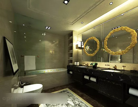 Small Corner Bathtub 3d model