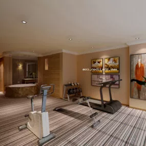 Gym Interior V1 3d model