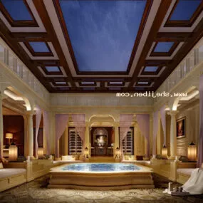 Royal Spa Room Interior 3d model