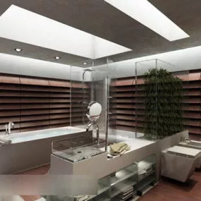 House Design Toilet Interior 3d model