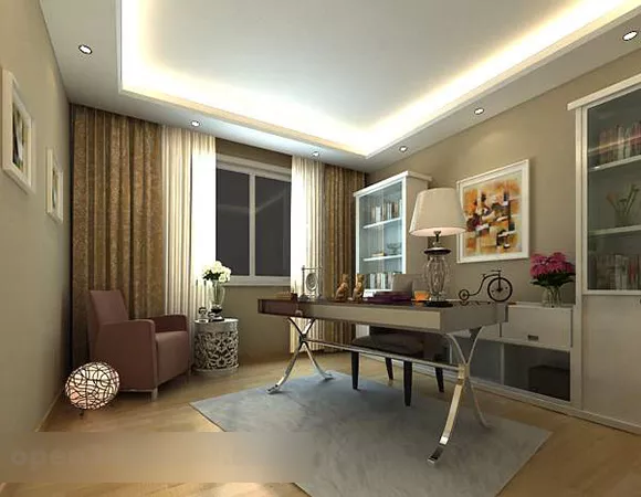 Modern Study Room Room Interior 3d model Modern Study Room Room Interior 3d model