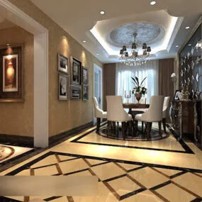 Home Dinning Space Interior 3d model